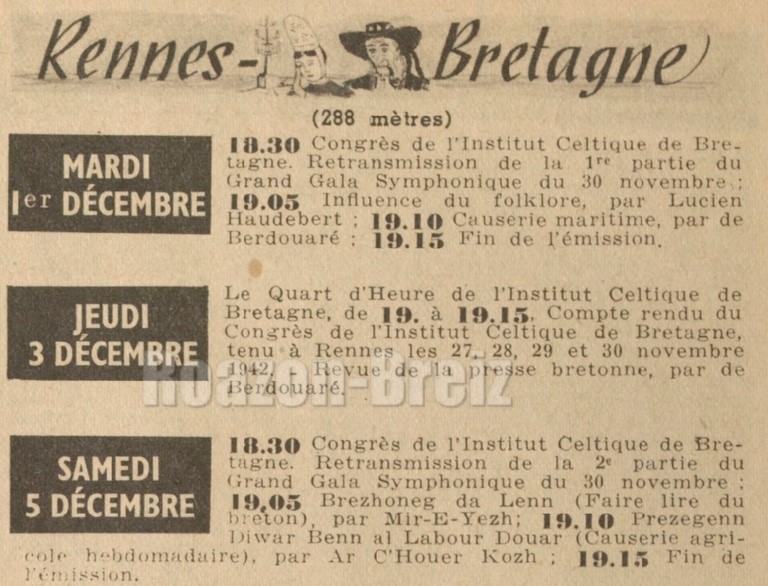 Programme de Radio Rennes-Bretagne